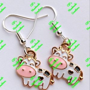 Cow earrings